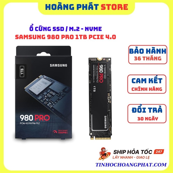 Ổ Cứng NVMe SAMSUNG 980 PRO 1TB PCIe 4.0
