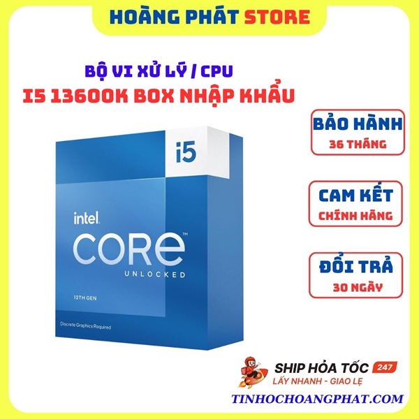 Bộ xử lý Intel® Core™ i5-13600K ; Box Nhập Khẩu